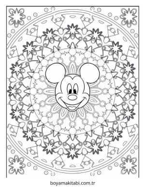 Mickey ve Minnie Mouse boyama sayfası – okul öncesi, evde etkinlik