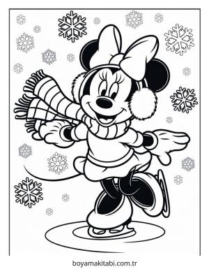Mickey ve Minnie Mouse boyama sayfası – boyama etkinliği, çocuk aktivitesi