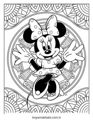Mickey ve Minnie Mouse boyama sayfası – yaratıcılığı geliştirir, keyifli zaman