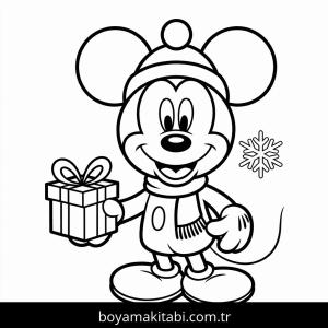 Mickey boyama sayfası – yaratıcılığı geliştirir, keyifli zaman