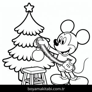 Mickey boyama sayfası – yaratıcılık, eğlenceli etkinlik