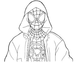 Miles Morales boyama sayfası,  coloring page, Mil Moralleri Yazdırılabilir, 