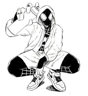 Miles Morales boyama sayfası,  coloring page, Yazdırılabilir Mil Moralleri, 