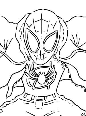 Miles Morales boyama sayfası,  coloring page, özgür örümcek Adam Mil Moralleri, 