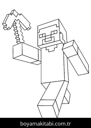 Minecraft boyama sayfası – keyifli zaman, renkli çizimler