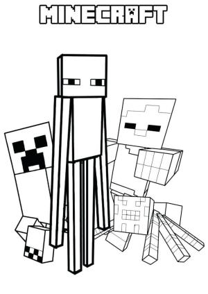 Minecraft boyama sayfası,  coloring page, Minecraft’ın Canavarı, 