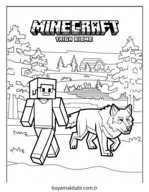 Minecraft boyama sayfası – ücretsiz yazdır, boyama etkinliği