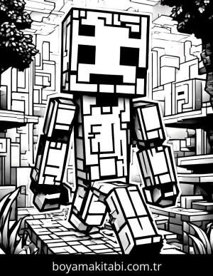 Minecraft boyama sayfası,  coloring page, , 