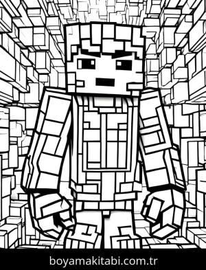 Minecraft boyama sayfası,  coloring page, , 