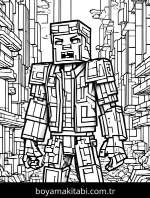 Minecraft boyama sayfası,  coloring page, , 