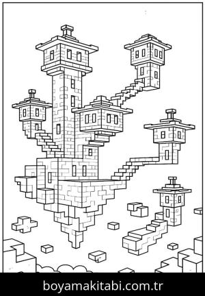 Minecraft boyama sayfası,  coloring page, , 