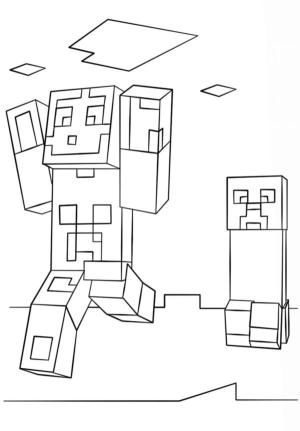 Minecraft boyama sayfası,  coloring page, Hayır, gitsem iyi olacak., 