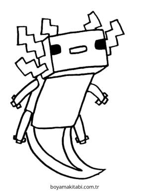 Minecraft boyama sayfası – yaratıcılık, eğlenceli etkinlik