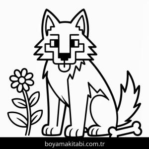 Minecraft boyama sayfası – renkli çizimler, okul öncesi