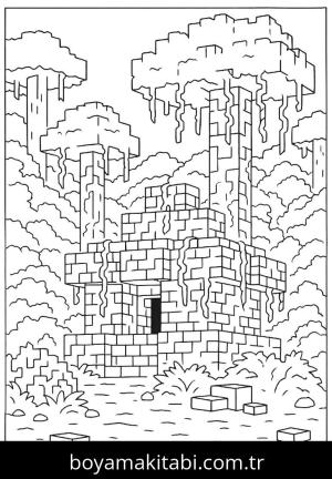 Minecraft boyama sayfası,  coloring page, , 