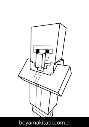 Minecraft boyama sayfası – boyama çalışması, yaratıcılığı geliştirir