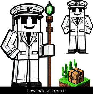 Minecraft boyama sayfası,  coloring page, , 