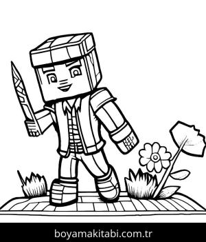 Minecraft boyama sayfası,  coloring page, , 