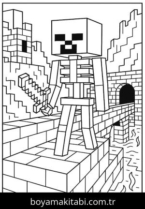 Minecraft boyama sayfası,  coloring page, , 
