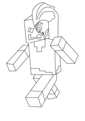 Minecraft boyama sayfası,  coloring page, İki Yüzlü Minecraft, 