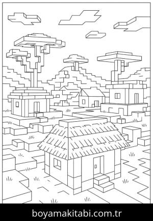 Minecraft boyama sayfası,  coloring page, , 