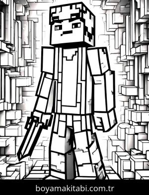 Minecraft boyama sayfası,  coloring page, , 