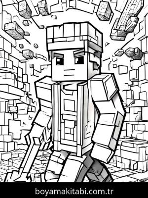 Minecraft boyama sayfası,  coloring page, , 