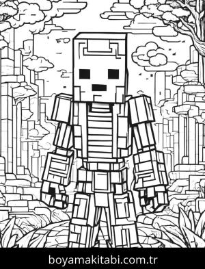 Minecraft boyama sayfası,  coloring page, , 