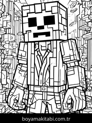 Minecraft boyama sayfası,  coloring page, , 