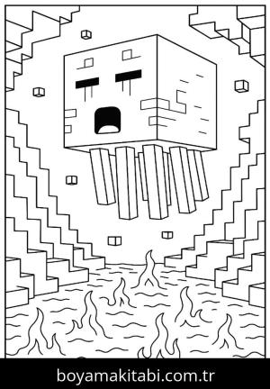 Minecraft boyama sayfası,  coloring page, , 