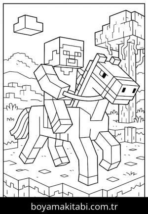 Minecraft boyama sayfası,  coloring page, , 