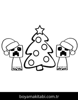 Minecraft boyama sayfası – PDF indir, sevimli karakter