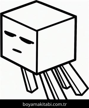 Minecraft boyama sayfası – PDF indir, sevimli karakter