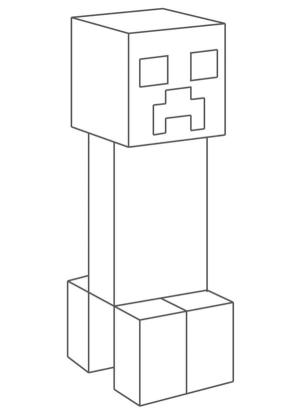 Minecraft boyama sayfası,  coloring page, Sen kaçtığında, sürüngen üzülür, 