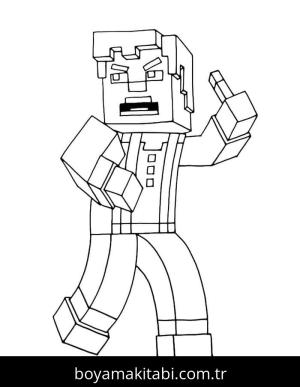 Minecraft boyama sayfası – evde etkinlik, ücretsiz yazdır