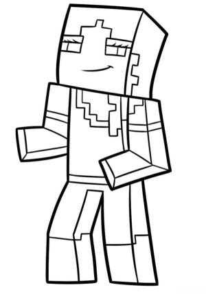 Minecraft boyama sayfası,  coloring page, Bu karakteri daha önce gördün mü, 