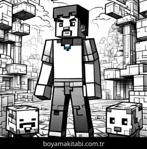 Minecraft boyama sayfası,  coloring page, , 