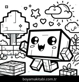Minecraft boyama sayfası,  coloring page, , 