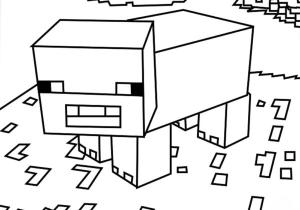 Minecraft boyama sayfası,  coloring page, Küçük domuz yavrusu, 