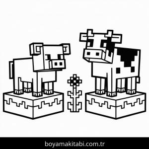 Minecraft boyama sayfası – eğitici aktivite, yaratıcılık