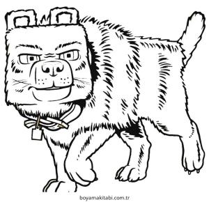 Minecraft boyama sayfası – renkli çizimler, okul öncesi