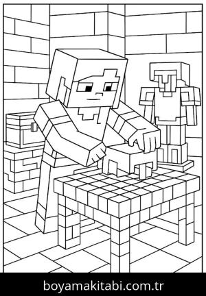 Minecraft boyama sayfası,  coloring page, , 