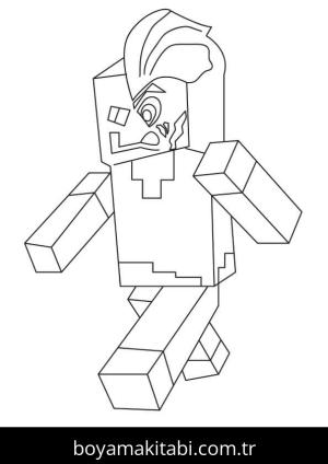 Minecraft boyama sayfası – evde etkinlik, ücretsiz yazdır