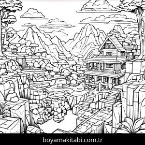 Minecraft boyama sayfası,  coloring page, , 