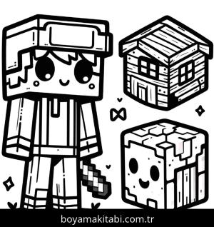 Minecraft boyama sayfası,  coloring page, , 