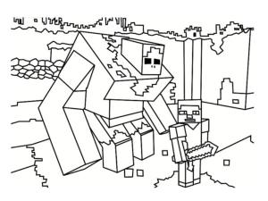 Minecraft boyama sayfası,  coloring page, O ses de neydi, 