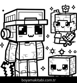 Minecraft boyama sayfası,  coloring page, , 