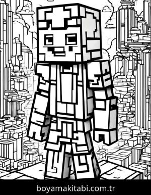 Minecraft boyama sayfası,  coloring page, , 