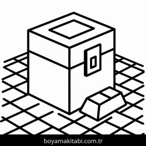 Minecraft boyama sayfası – okul öncesi, evde etkinlik