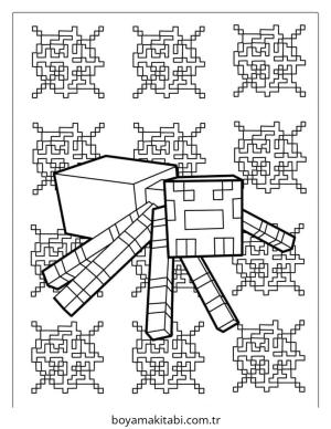 Minecraft boyama sayfası – yaratıcılığı geliştirir, keyifli zaman